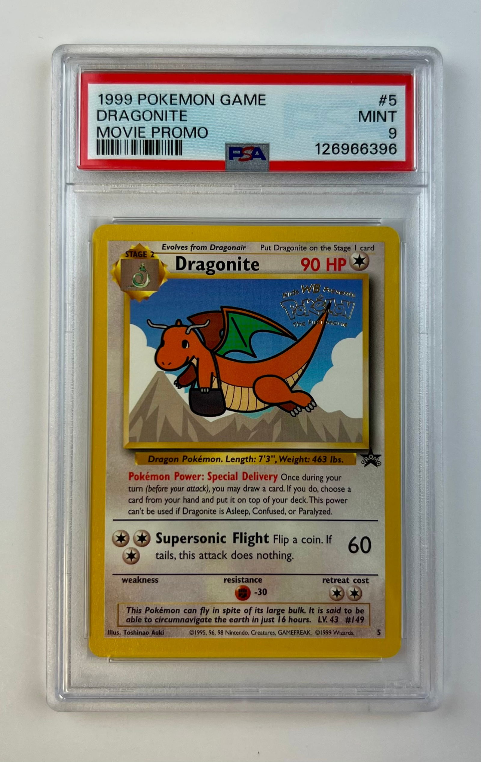 Dragonite Movie Promo 1999 PSA 9 (1 of 2)