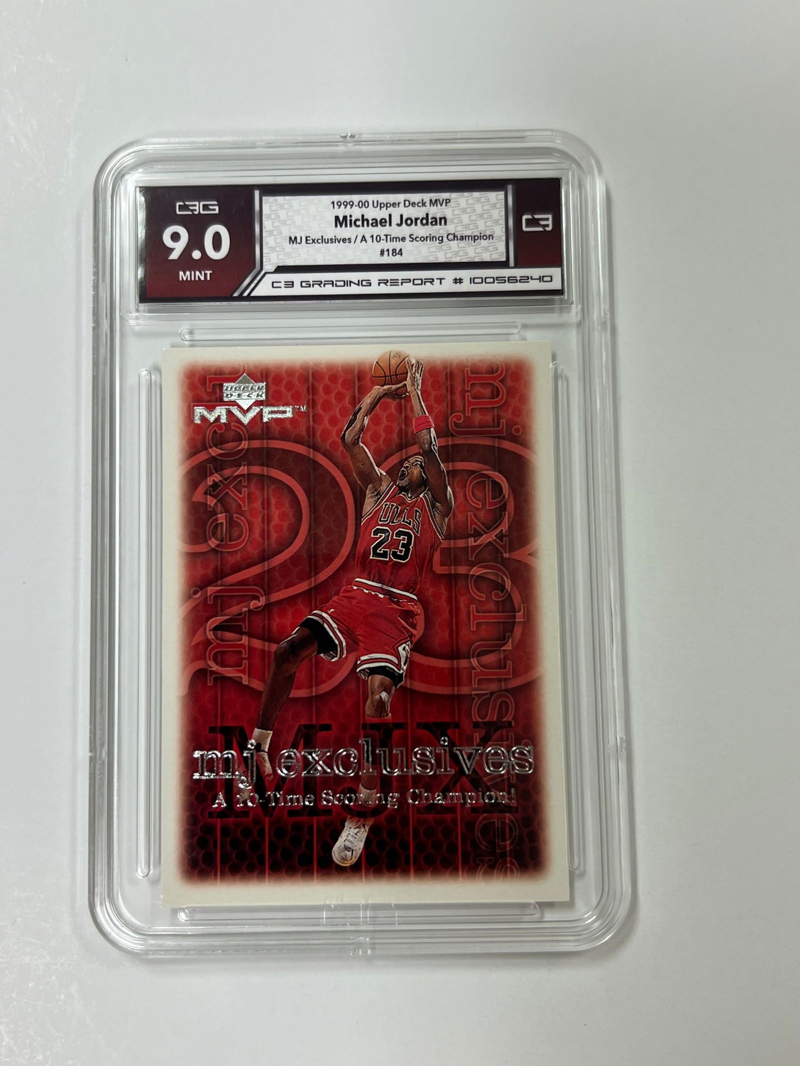 Michael Jordan 1999-00 Upper Deck MVP MJ Exclusive Gem Mint 9 (1 of 2)