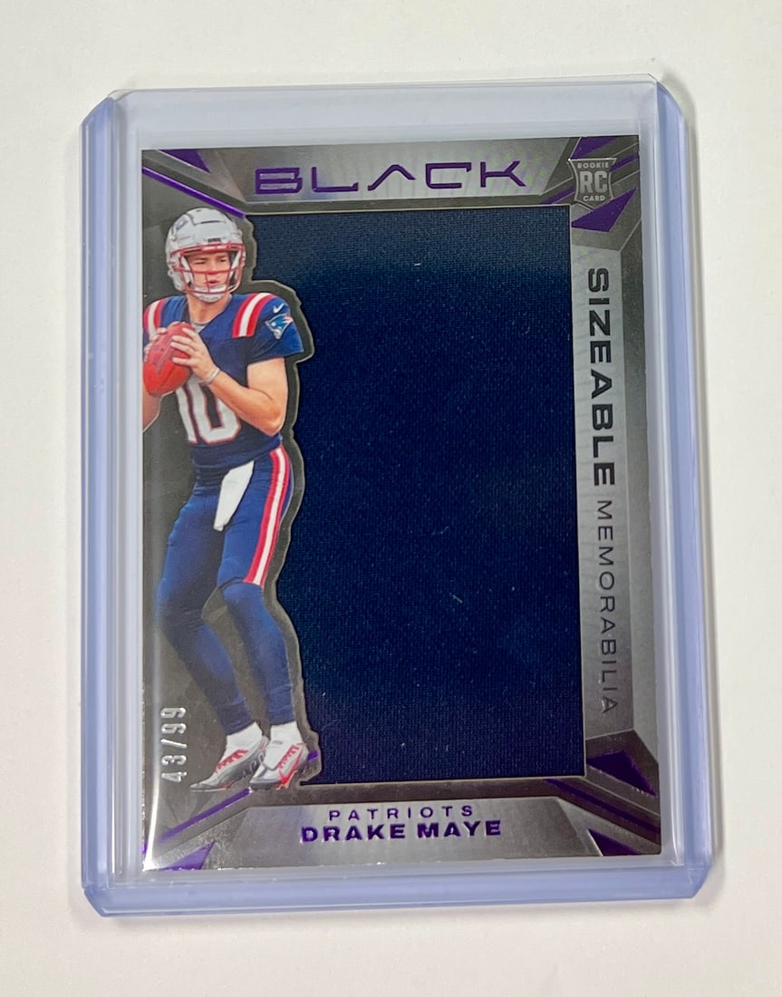 Drake Maye /99 Rookie Jumbo Patch Black (1 of 2)
