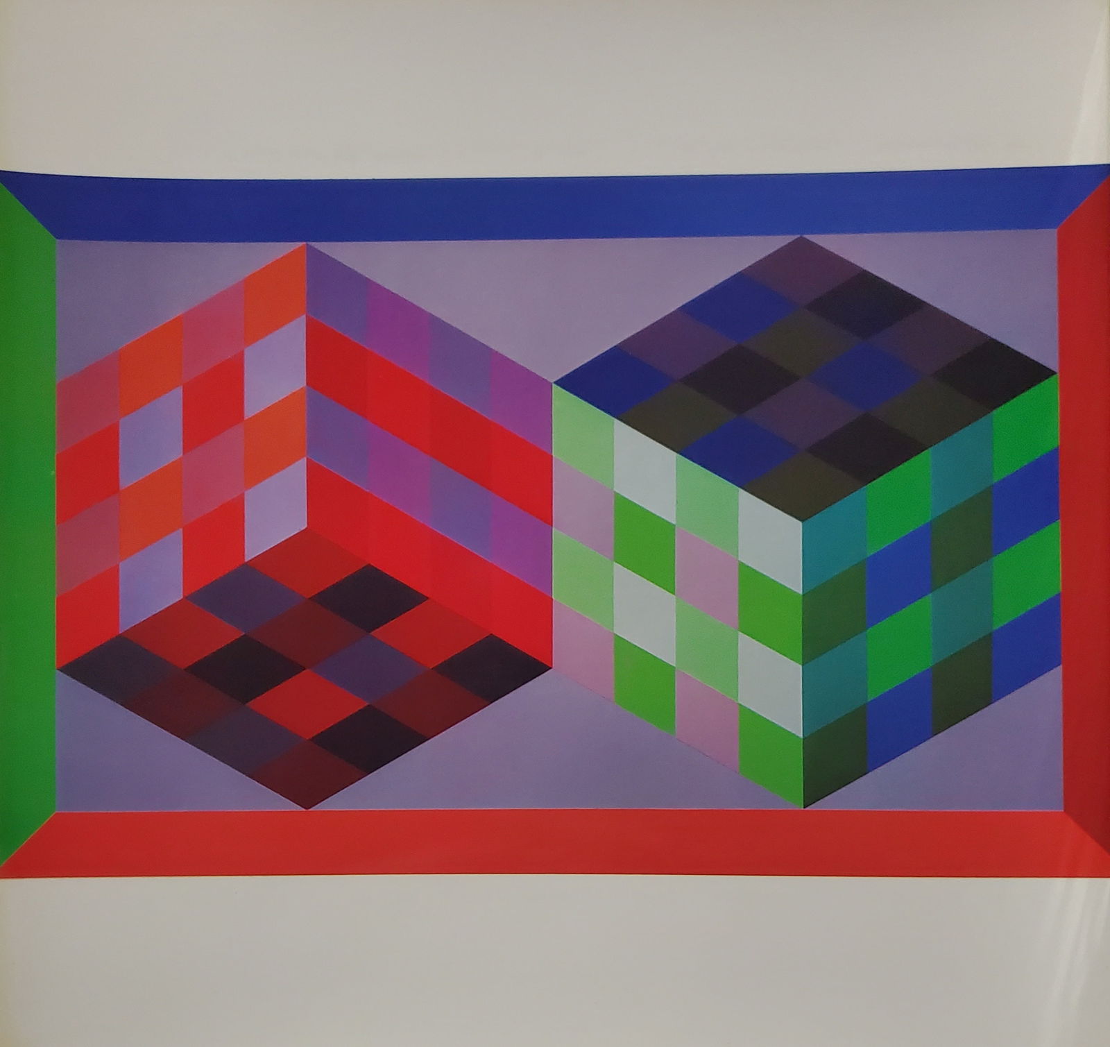 Victor Vaserely, TRIDIM-J, 1968 Framed (1 of 1)