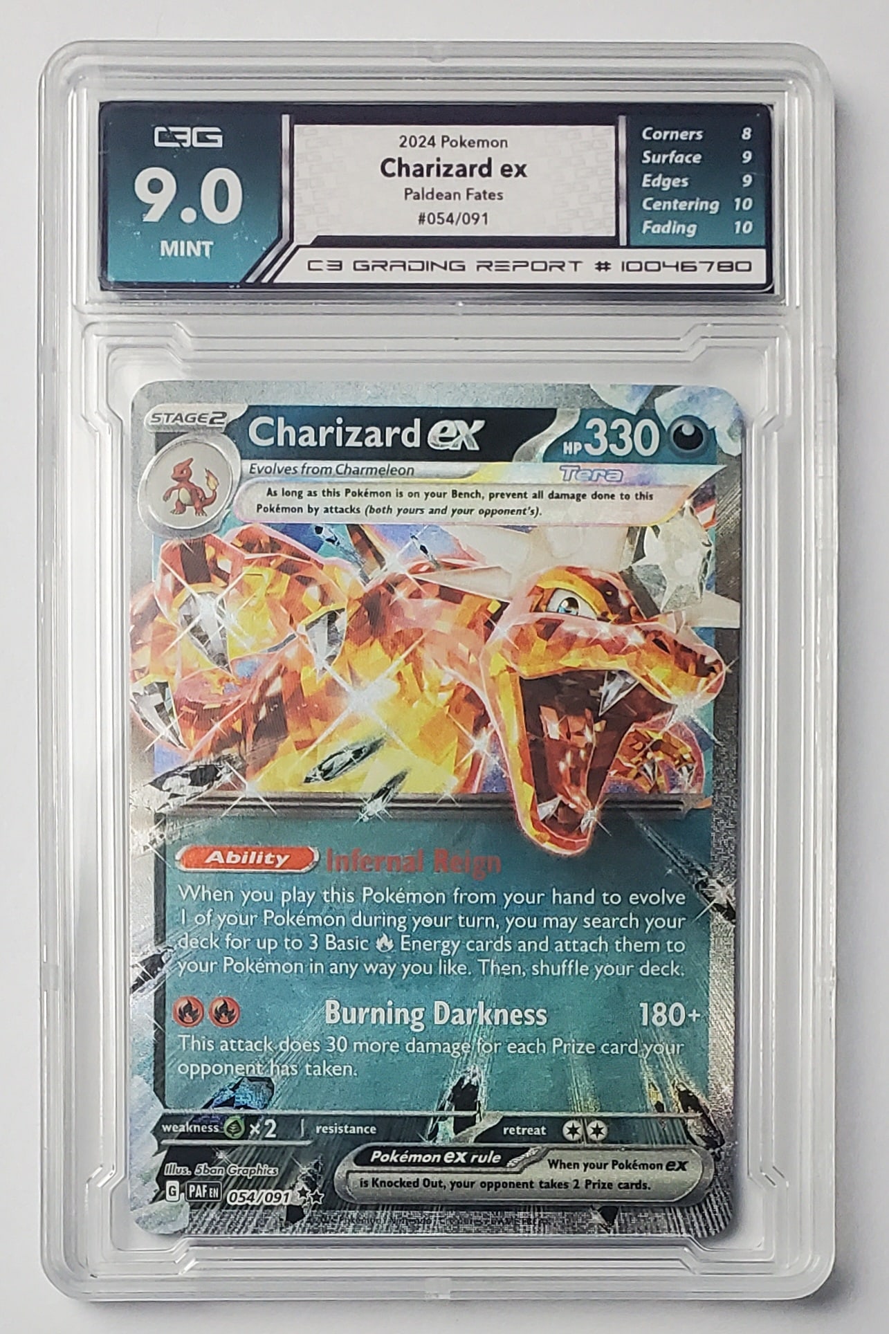 Charizard EX 2024 Paldean Fates Pokemon Card Gem Mint 9 (1 of 2)