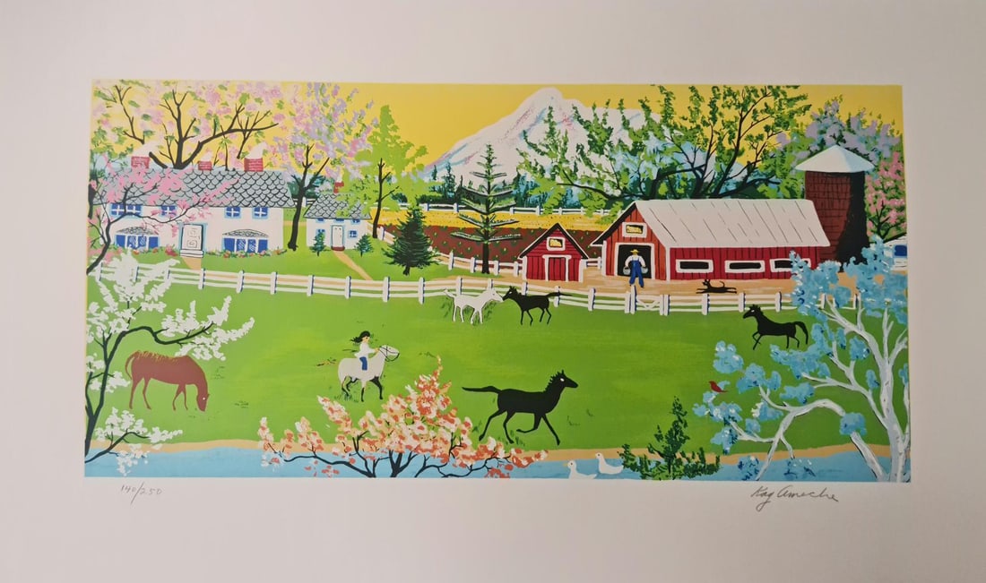 Kay Ameche, 'Mt. Shasta', Signed Limited Edition Etching (1 of 3)