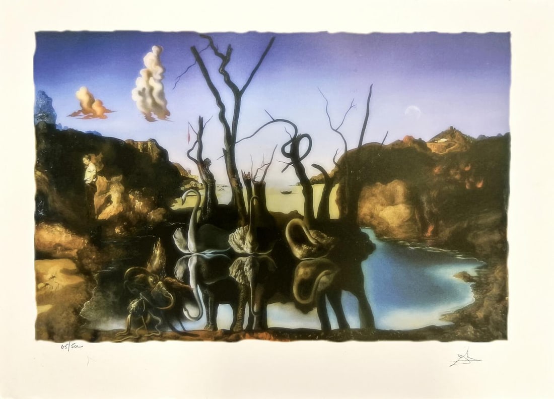 Salvador Dali, (After), Lithograph Facsimile Plate Signed/Numbered (1 of 1)