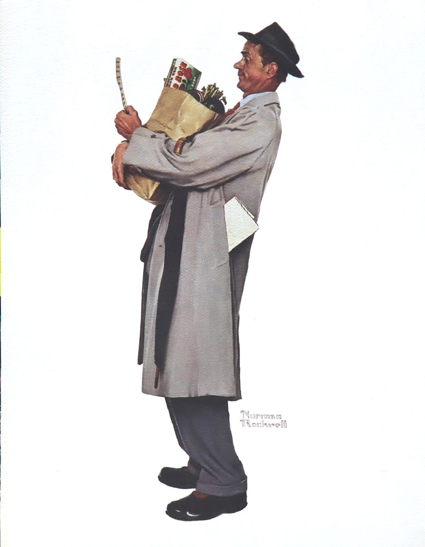 Norman Rockwell, Red Rose Tea Advertising, Lithograph (1 of 1)