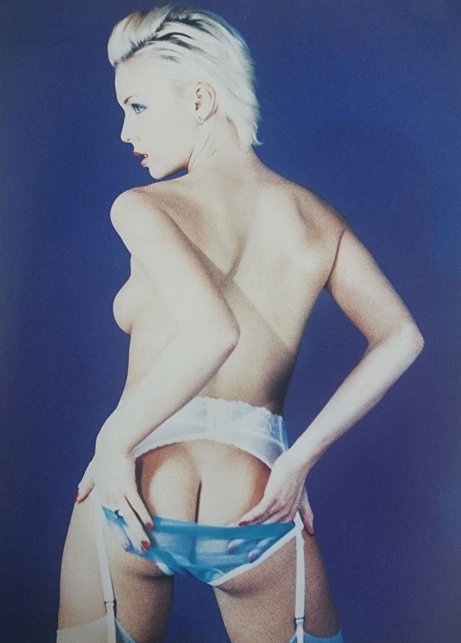 Blondes are more fun by Michelle Olley, 2002: Artist/Photographer: Michelle Olley Title/Subject: Blondes have more fun Type Of Print: Authentic Sheet Fed Photogravure/Heliogravure. Date Of Print: 2002 Paper: Medium weight, satin/matte finish. Pri