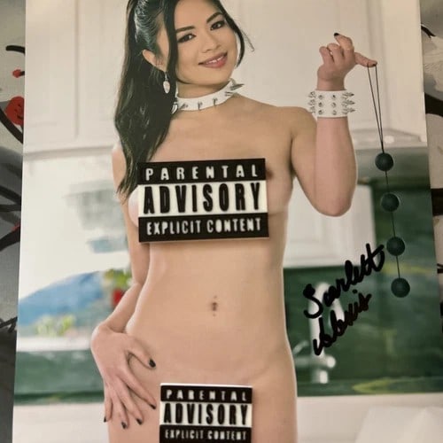 Scarlett Alexis Nude Hand Signed 8x10 Photo W/COA: Scarlett Alexis Nude Hand Signed 8x10 Photo W/COA
