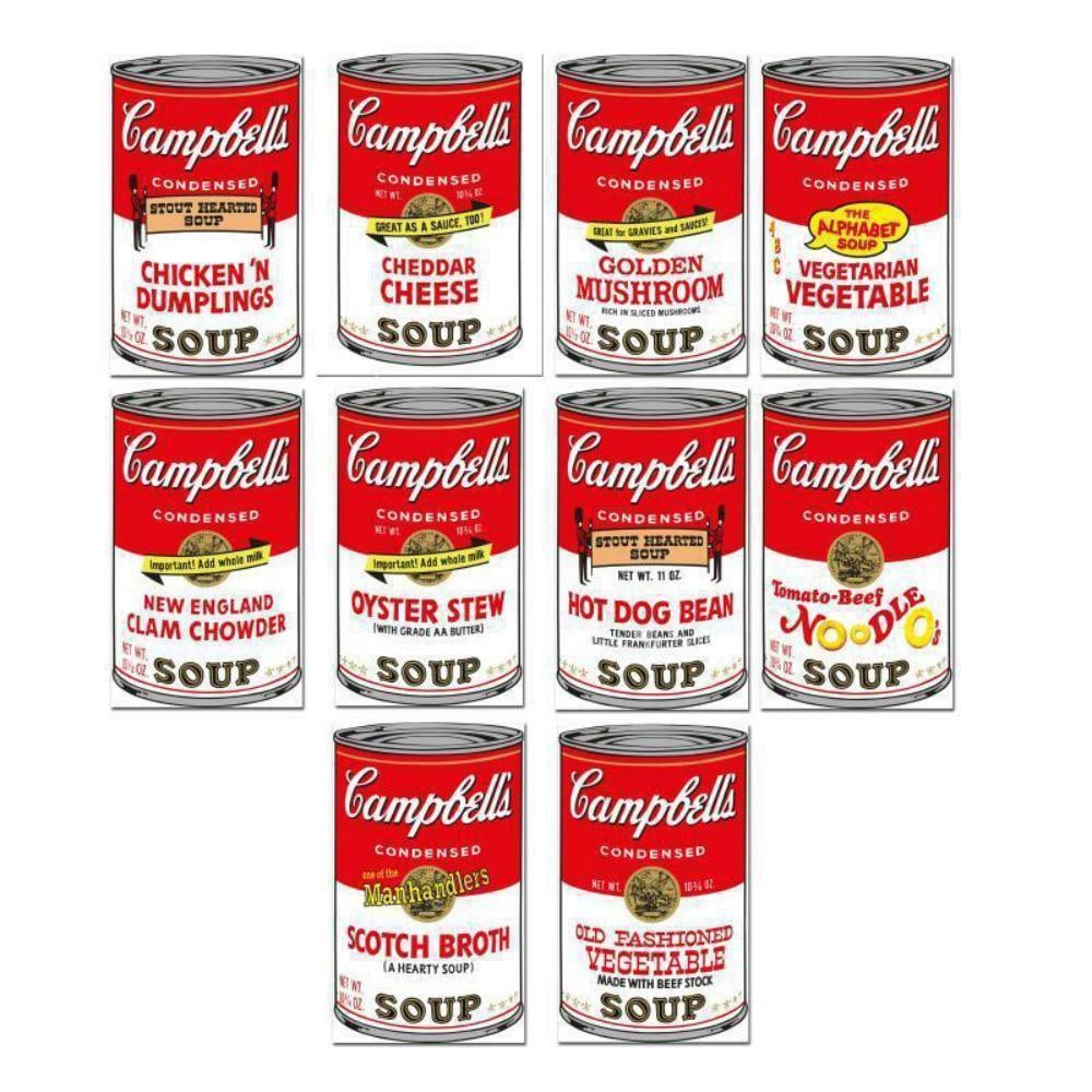Andy Warhol, "Soup Can Series II" - 10 Piece Portfolio', Sunday B Morning Screen Print Set (1 of 1)