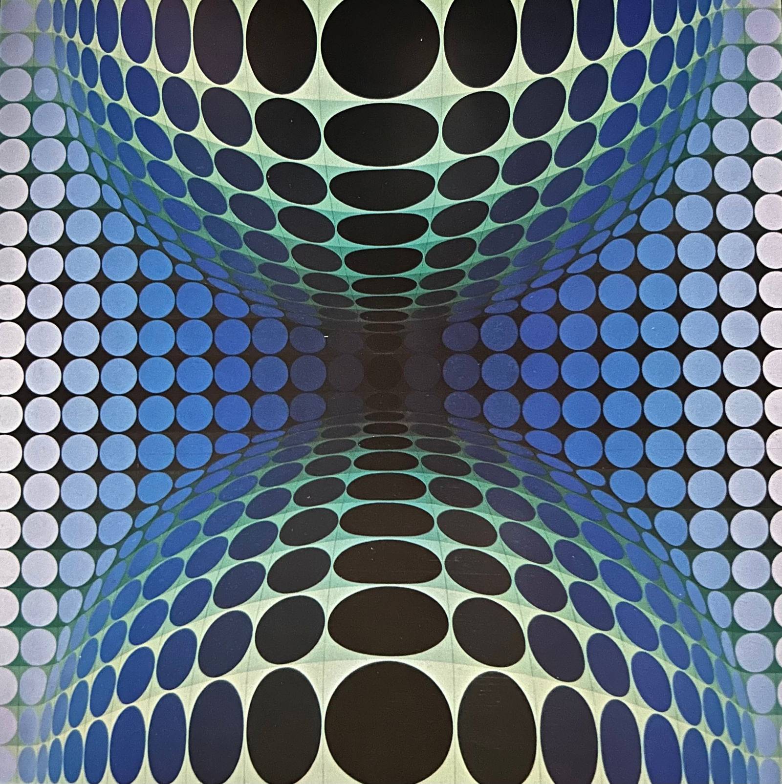 Victor Vaserely, Blue and yellow circles (1 of 1)