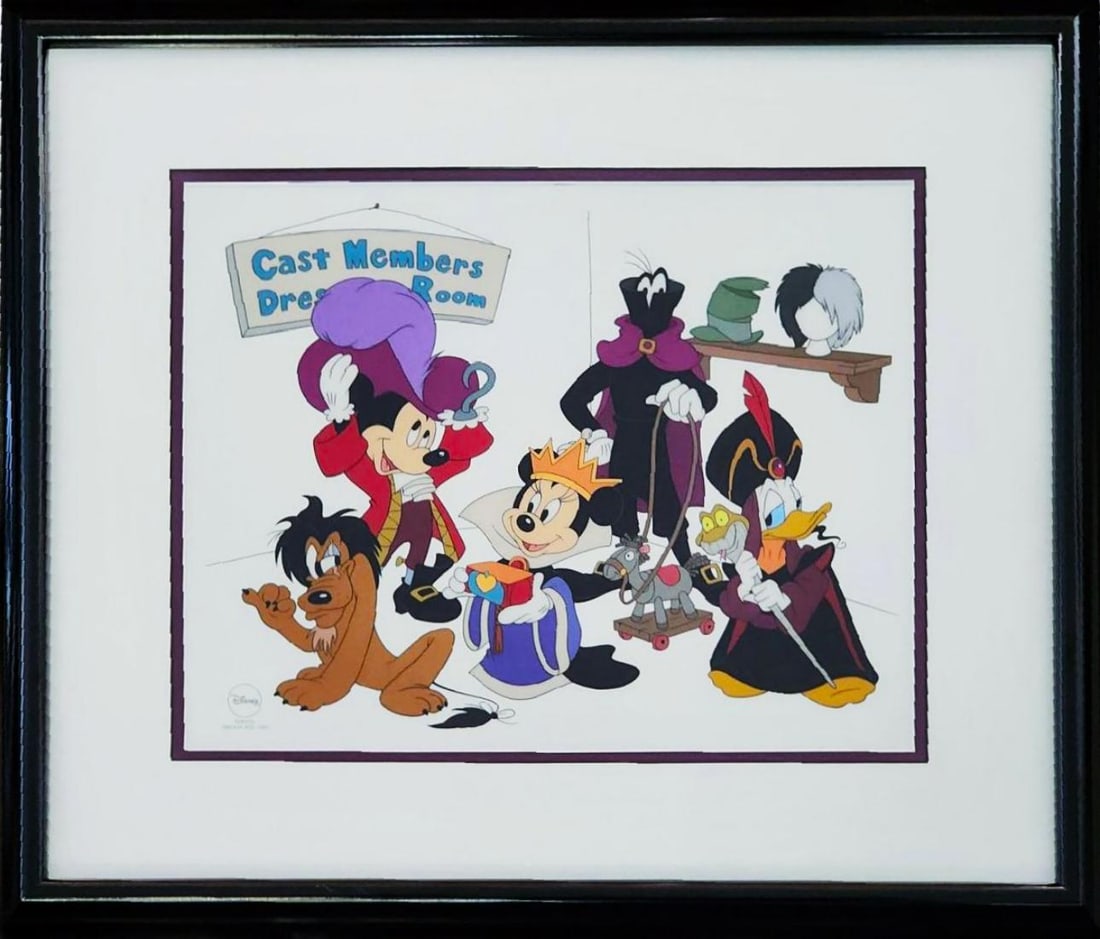 Disneyana Convention Sericel 'Backstage With The Fabulous Five' Ltd 1500: 1997 Disneyana Convention Sericel "Backstage with the Fabulous Five" This piece was a limited edition of 1500 pieces made for the 1997 Disneyana Convention located at Walt Disneyworld. Size- 13 x 16 T
