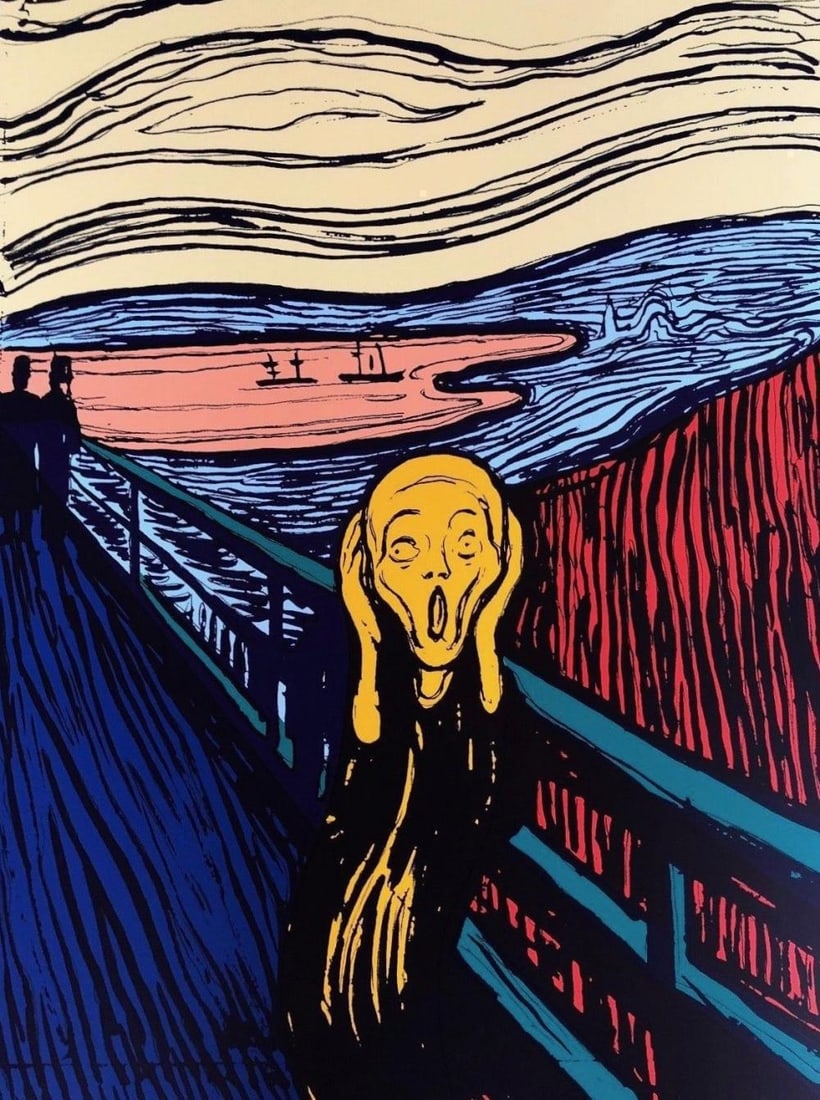 Andy Warhol, The Scream (Orange) Sunday B. Morning (1 of 1)