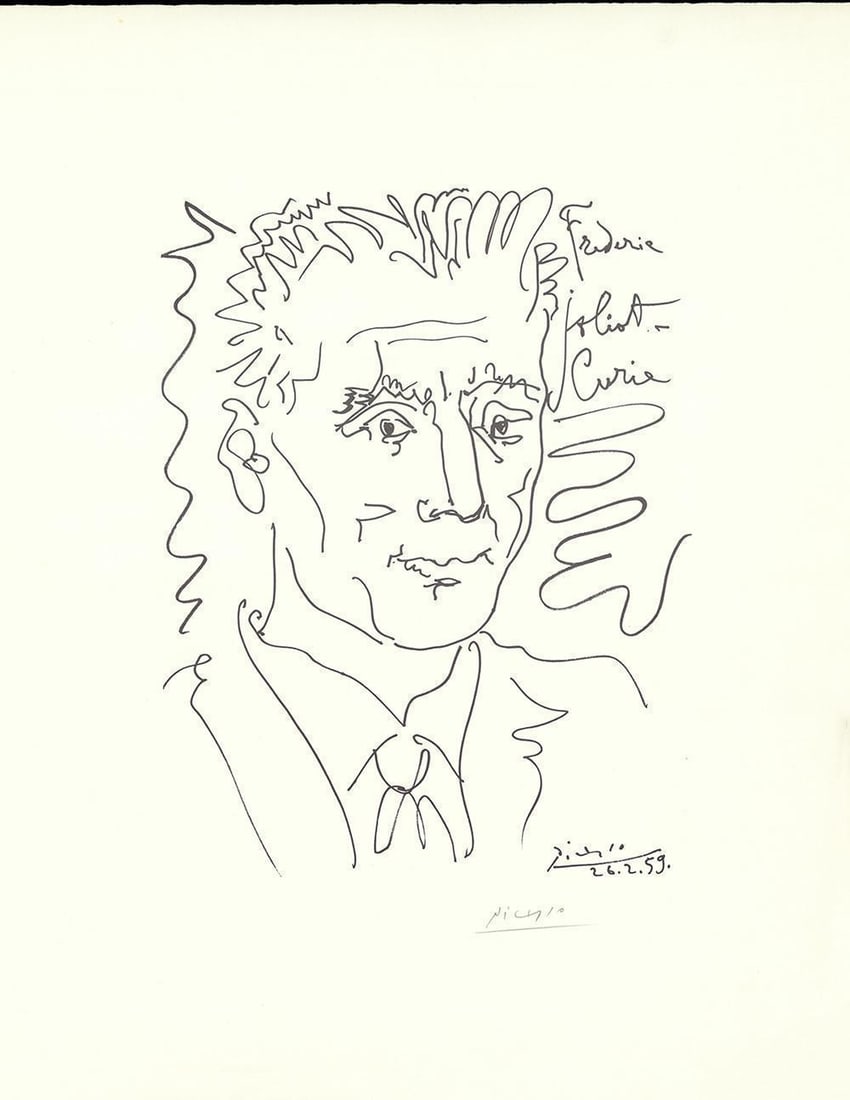 Pablo Picasso (after), 'Frederic Joliet Curie', Signed Limited Edition Lithograph, 195963 (1 of 1)
