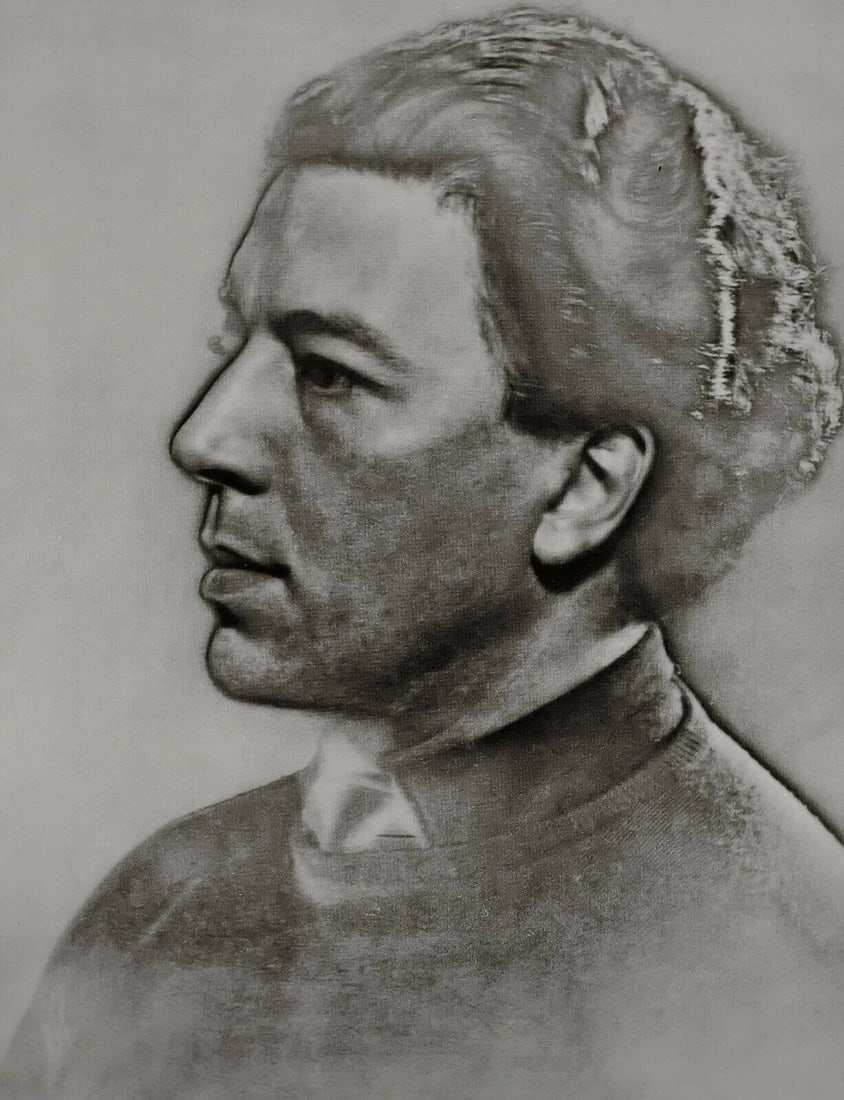 Man Ray (1890-1976), 'Andre Breton Portrait', 1934 First Edition: Photographer: Man Ray (American born, 1890 - 1976) - Considered one of the most influential artists of the 20th century Man Ray lived most of his life in Paris, France. Best described as a modernist,