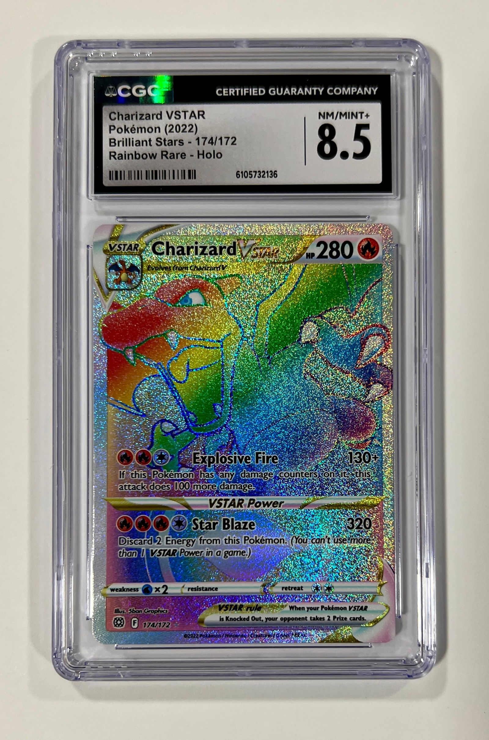 Charizard VSTAR Holo #174 2022 Pokemon CGC 8.5 (1 of 1)