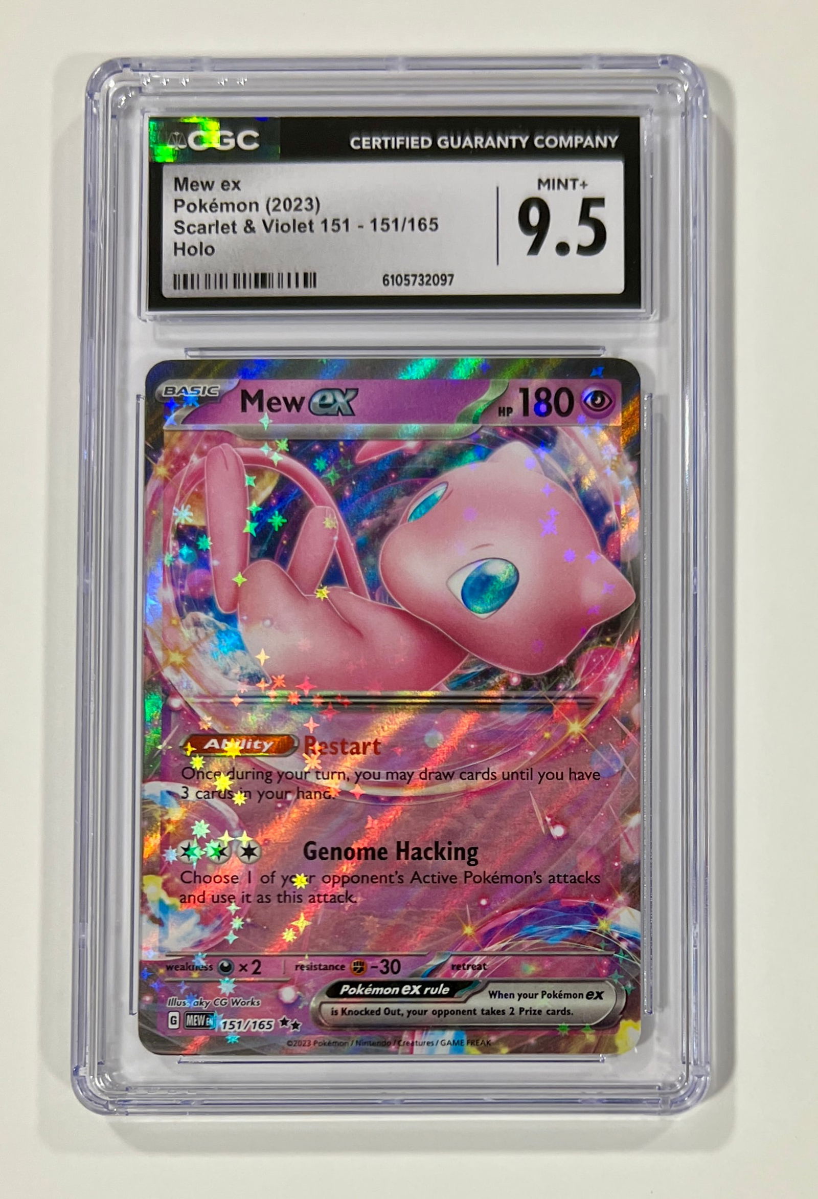 Mew ex Holo #151 2023 Pokemon CGC 9.5 (1 of 1)