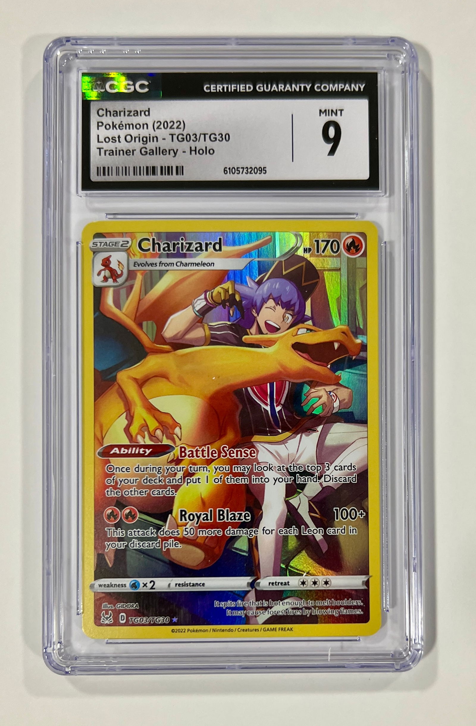 Charizard Holo #TG03 2022 Pokemon CGC 9 (1 of 1)