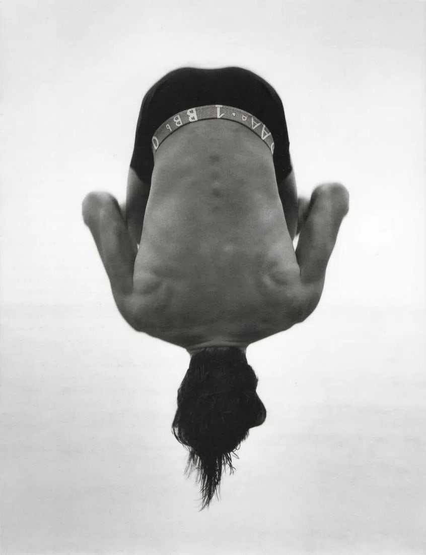 Herb Ritts, Backflip, Paradise Cove, 1987: Photographer: Herbert "Herb" Ritts (American, 1952 - 2002) - renowned fashion, art and celebrity photographer. Subject: "Herb Ritts, Backflip, Paradise Cove, 1987 " Type Of Print: Fine Duotone Photo E