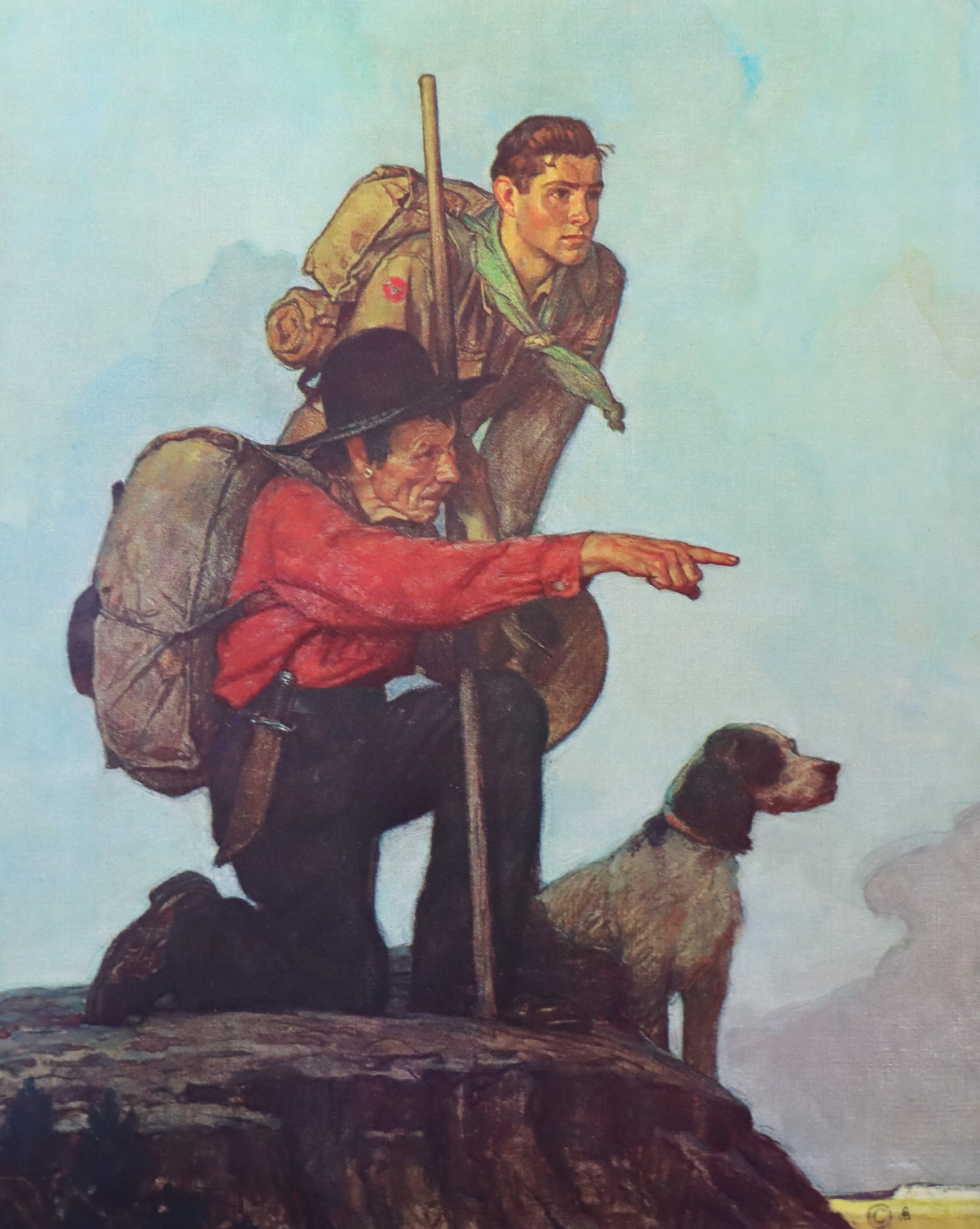 Norman Rockwell, 'Carry On', Offset Lithograph, 1969: Artist: Norman Rockwell (American, 1894-1978) Title: Surface: Gloss Paper Type: Offset Lithograph Year: 1969 Size: 14"x11" inches (35.6 x 27.9 cm) (sheet, each)Origin: USA Signed: No Artist Bio: First