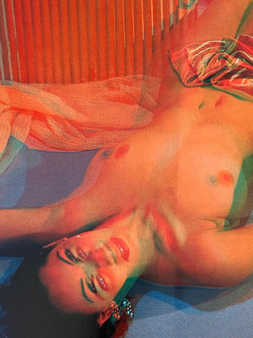 3D Nude photography, 2004: Title/Subject: 3D Nude photography Type Of Print: Authentic Sheet Fed Photogravure/Heliogravure. Date Of Print: 2004 Paper: Medium weight, satin/matte finish. Print Origin: Singapore Approximate Image