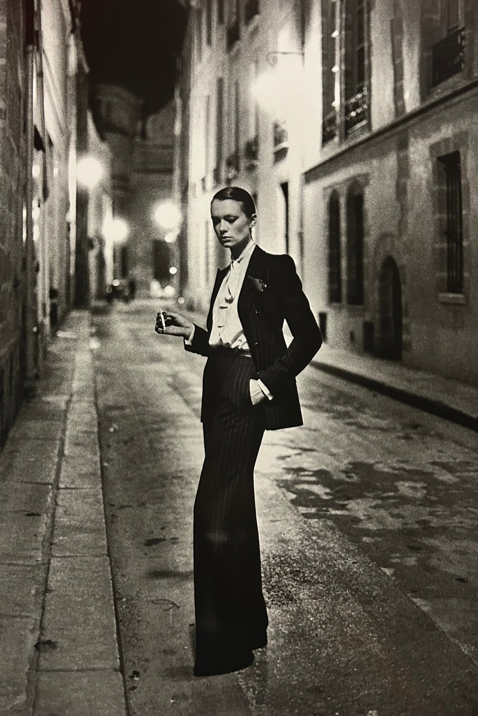 Helmut Newton, Rue Aubriot, Yves Saint Laurent, French Vogue, Paris, 1975 (2): Photographer: Helmut Newton (Germany, 1920 - 2004) - best known for his erotically charged highly stylized images, Helmut Newton was one of the most influential fashion photographers of all time. Titl