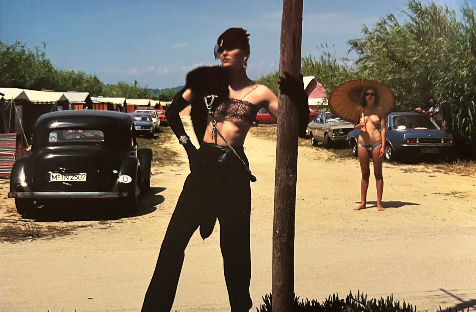 Helmut Newton, Fashion Yves Saint Laurent, Saint Tropez, 1978 (1 of 1)