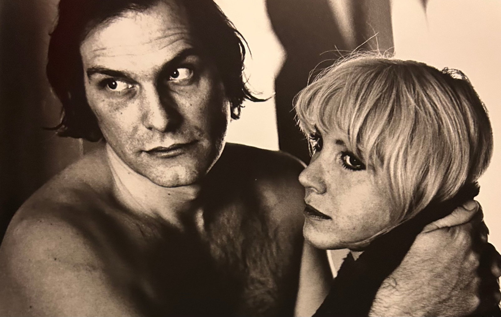 Helmut Newton, Barbet Schroeder and Bulle Ogier, Paris, 1975: Photographer: Helmut Newton (Germany, 1920 - 2004) - best known for his erotically charged highly stylized images, Helmut Newton was one of the most influential fashion photographers of all time. Titl