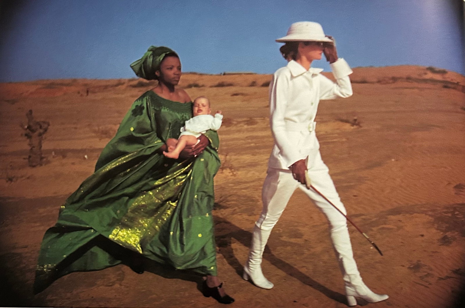 Helmut Newton, Fashion Hermes, French Vogue, Dakar, Senegal, 1971 (2): Photographer: Helmut Newton (Germany, 1920 - 2004) - best known for his erotically charged highly stylized images, Helmut Newton was one of the most influential fashion photographers of all time. Titl