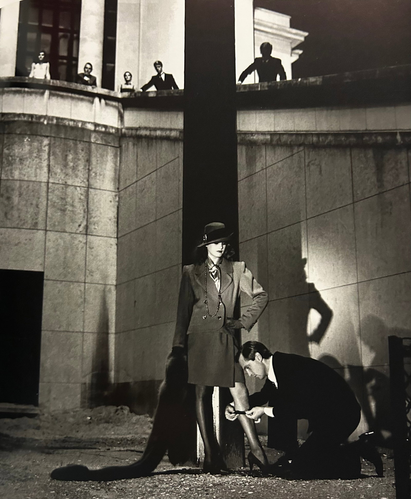 Helmut Newton, Fashion, Yves Saint Laurent, French Vogue, Paris, 1981: Photographer: Helmut Newton (Germany, 1920 - 2004) - best known for his erotically charged highly stylized images, Helmut Newton was one of the most influential fashion photographers of all time. Titl