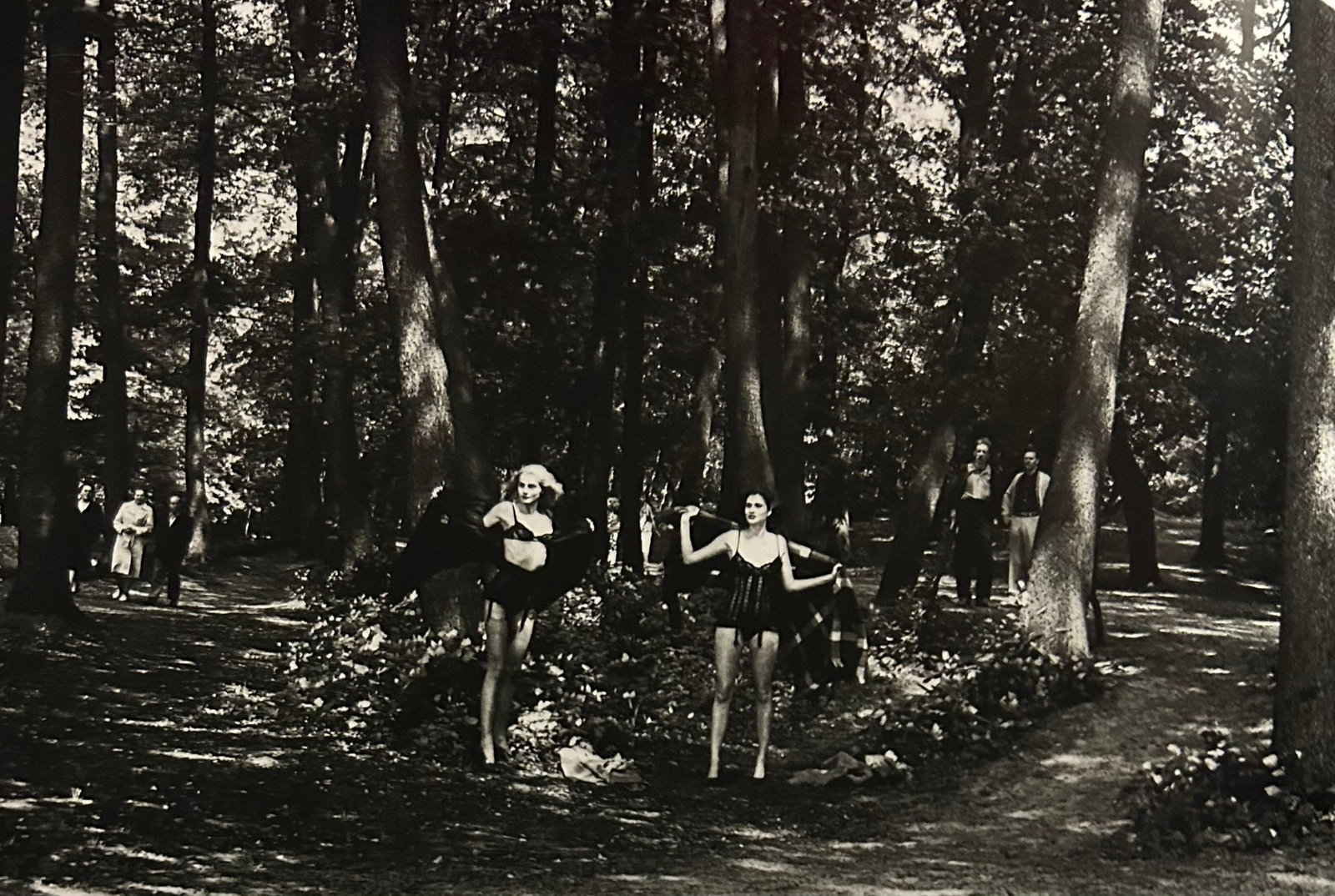 Helmut Newton, In the Grunewald, German Vogue, Berlin, 1979: Photographer: Helmut Newton (Germany, 1920 - 2004) - best known for his erotically charged highly stylized images, Helmut Newton was one of the most influential fashion photographers of all time. Titl