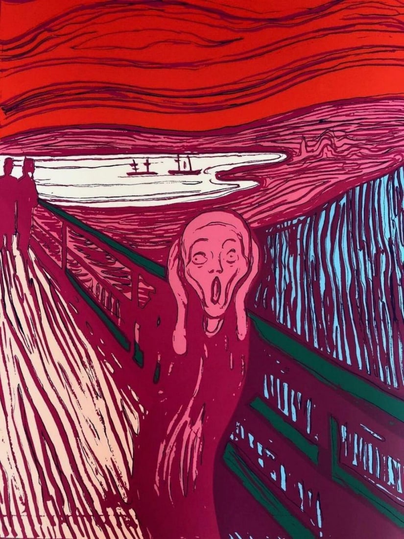Andy Warhol, The Scream (Pink) Sunday B. Morning: ANDY WARHOL (1928-1987) Clearly the most important and influential artist of the past quarter century, Andy Warhol, the master of Pop Art, maintained a level of creativity which is legendary. Warhol a