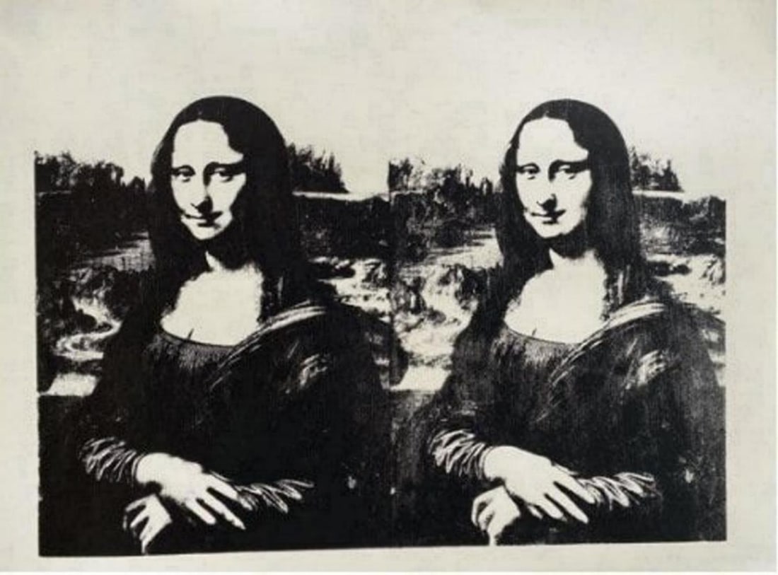 Andy Warhol, Da Vinci Mona Lisa Sunday B Morning Double: Original Limited Edition Silkscreen on Premium Vellum Edition Size: 2500 Paper Size: 25 x 35 Unsigned. Published by Sunday B. Morning. Excellent Condition; never framed or matted. Publishers included.