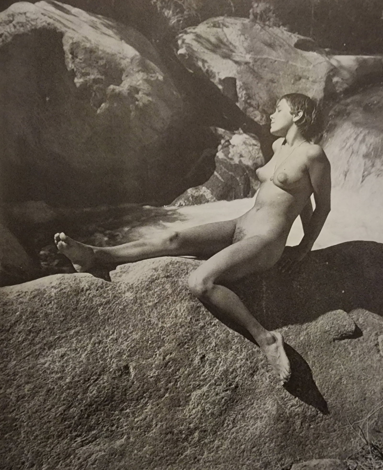Andre De Dienes, Sun-Warmed Nudes, 1965: Artist/Photographer: Andre De Dienes Type Of Print: Authentic Sheet Fed Photogravure/Heliogravure. Date Of Print: 1965 Paper: Medium weight, satin/matte finish. Approximate Image Size: 8x5.5 inches Ma