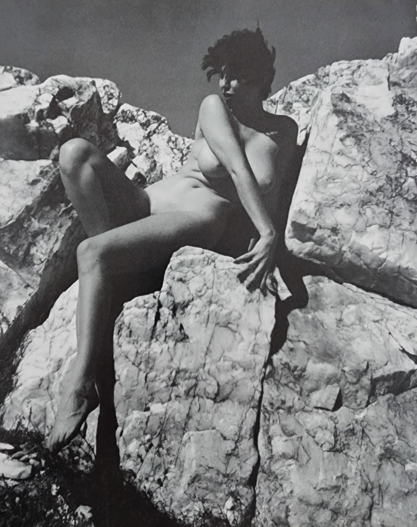 Andre de Dienes, Sun-Warmed Nude 1965: Artist/Photographer: Andre de Dienes Title/Subject: Sun-Warmed Nude Type Of Print: Authentic Sheet Fed Photogravure/Heliogravure. Date Of Print: 1965 Paper: Medium weight, satin/matte finish. Print Or