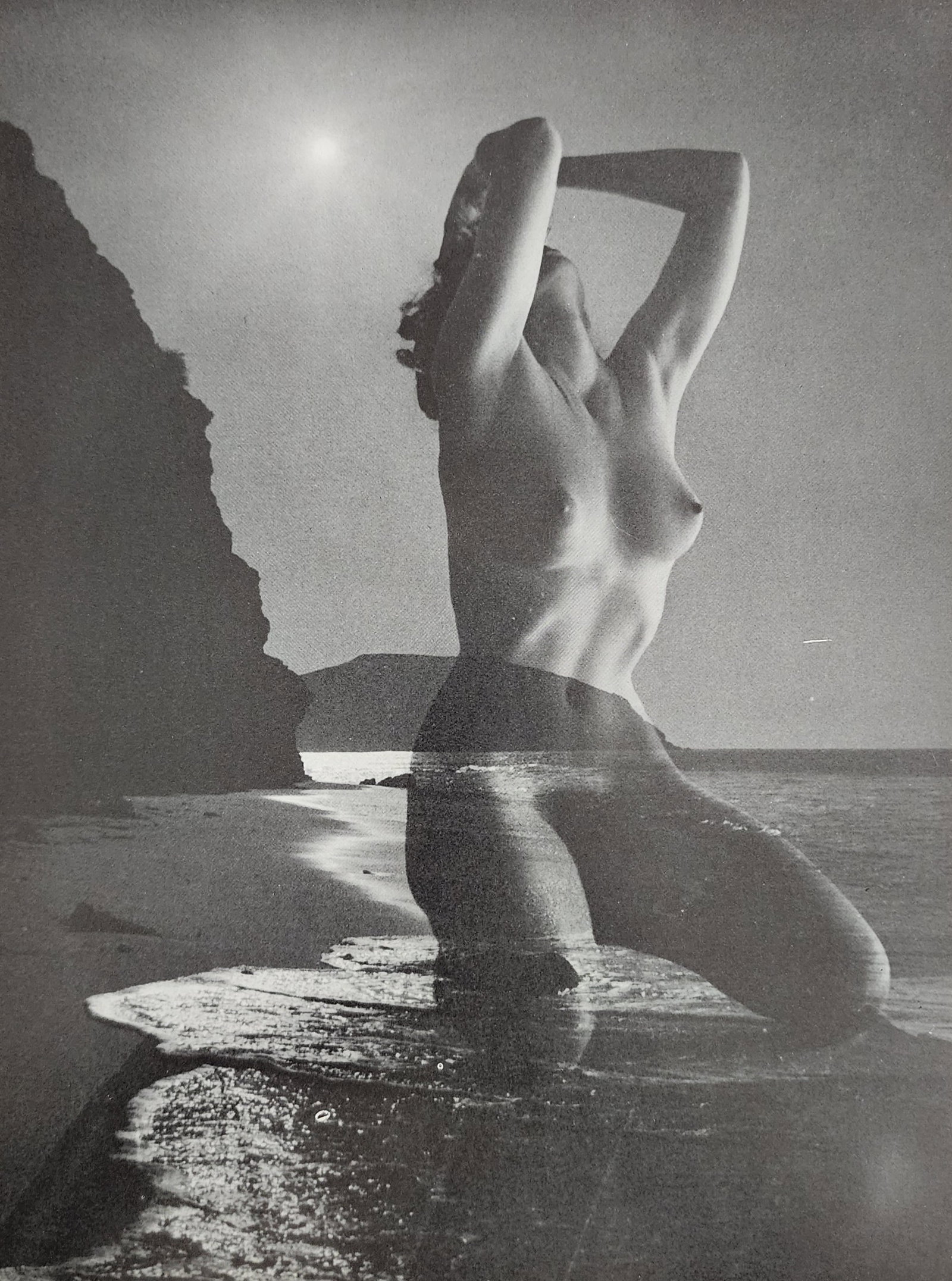 Andre de Dienes, Vintage Nudes, 1961: Artist/Photographer: Type Of Print: Authentic Sheet Fed Photogravure/Heliogravure. Date Of Print: Paper: Medium weight, satin/matte finish. Approximate Image Size: 8x5.5 inches Matted Size: 14x11 Inch