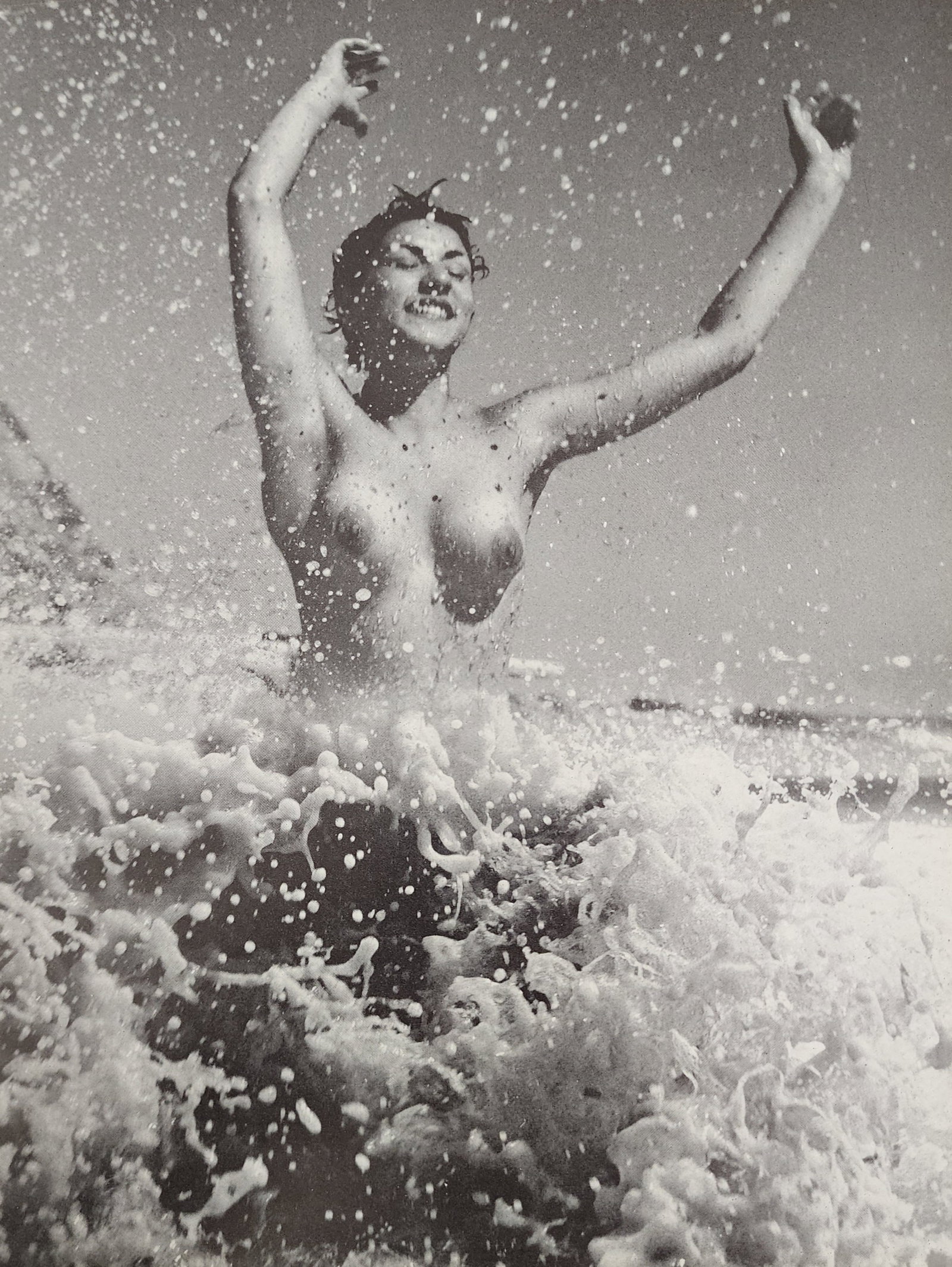 Andre de Dienes, Vintage Nudes, 1961: Artist/Photographer: Type Of Print: Authentic Sheet Fed Photogravure/Heliogravure. Date Of Print: Paper: Medium weight, satin/matte finish. Approximate Image Size: 8x5.5 inches Matted Size: 14x11 Inch