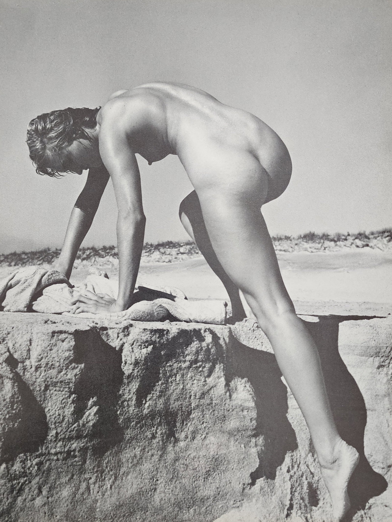 Andre de Dienes, Vintage Nudes, 1961: Artist/Photographer: Type Of Print: Authentic Sheet Fed Photogravure/Heliogravure. Date Of Print: Paper: Medium weight, satin/matte finish. Approximate Image Size: 8x5.5 inches Matted Size: 14x11 Inch
