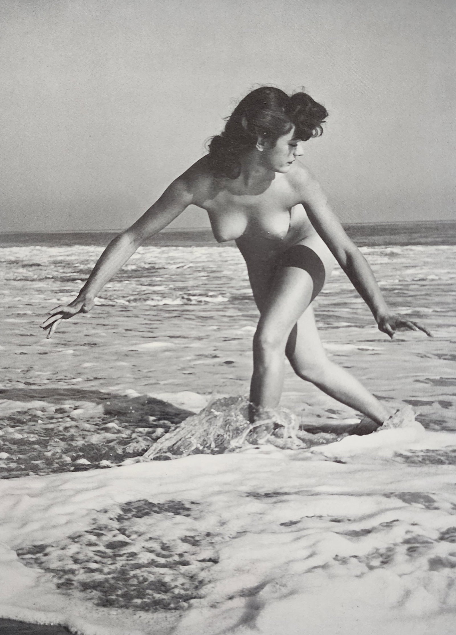 Andre de Dienes, Vintage Nudes, 1961: Artist/Photographer: Type Of Print: Authentic Sheet Fed Photogravure/Heliogravure. Date Of Print: Paper: Medium weight, satin/matte finish. Approximate Image Size: 8x5.5 inches Matted Size: 14x11 Inch