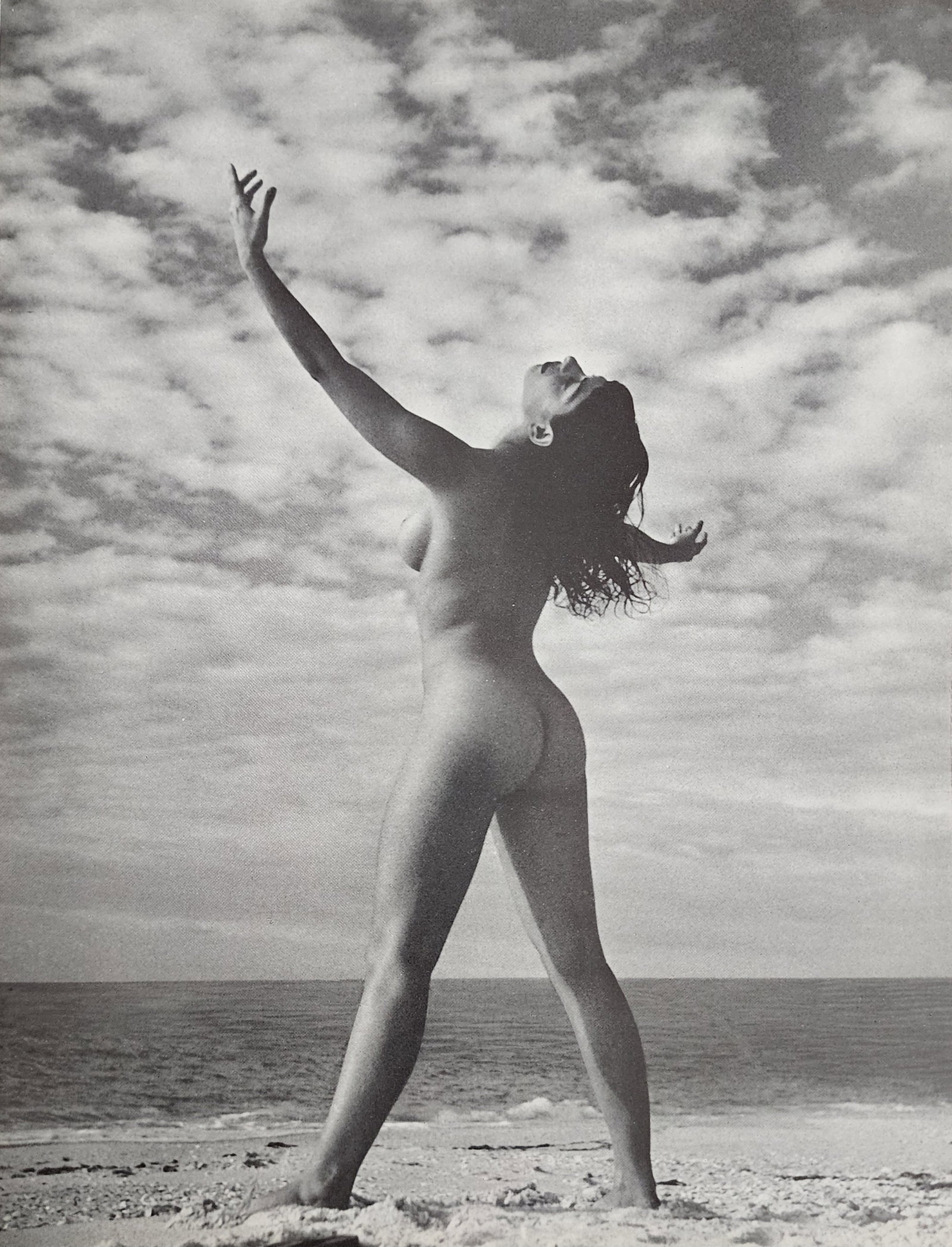 Andre de Dienes, Vintage Nudes, 1961: Artist/Photographer: Type Of Print: Authentic Sheet Fed Photogravure/Heliogravure. Date Of Print: Paper: Medium weight, satin/matte finish. Approximate Image Size: 8x5.5 inches Matted Size: 14x11 Inch