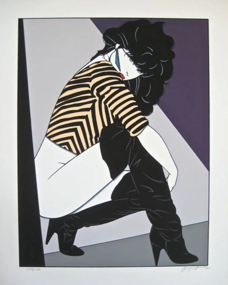 Patrick Nagel, The Playboy Portfolio II, Estate Signed Limited Edition Serigraph - Purple, 1989: Artist: Patrick Nagel Portfolio: Playboy Porfolio II Type: Serigraph Year: 1989 Edition: Out of 1250 Signature: Estate signed by Jennifer Nagel Dimensions: 20x16 Inches Condition: Excellent Artist bio