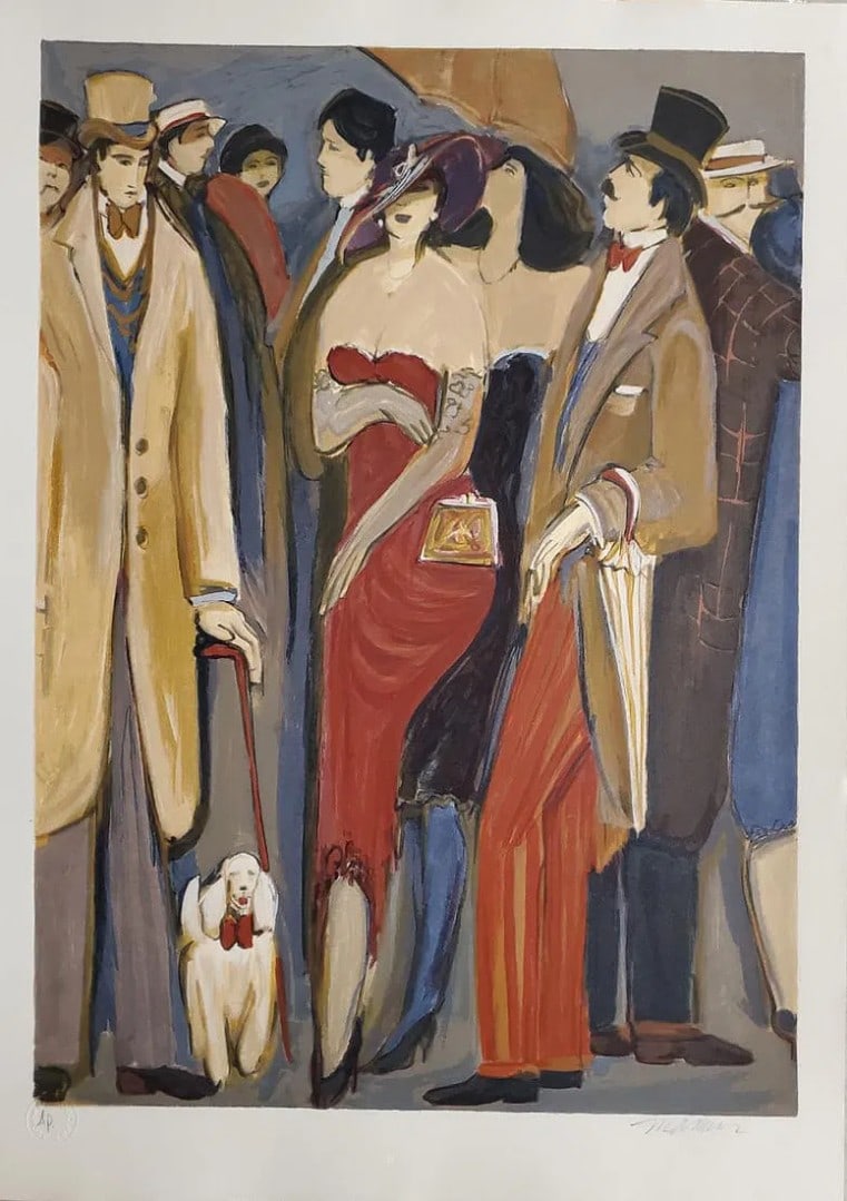Issac Maimon, 'Untitled', Hand-Signed Artist Proof Serigraph: Artist: Isaac Maimon(1951-Present) Type: Serigraph Surface: fine art paper Title: "Untitled" Pencil signed & numbered AP (aside from the edition) Size: 29.25" x 20.75" Condition: Excellent Certificate