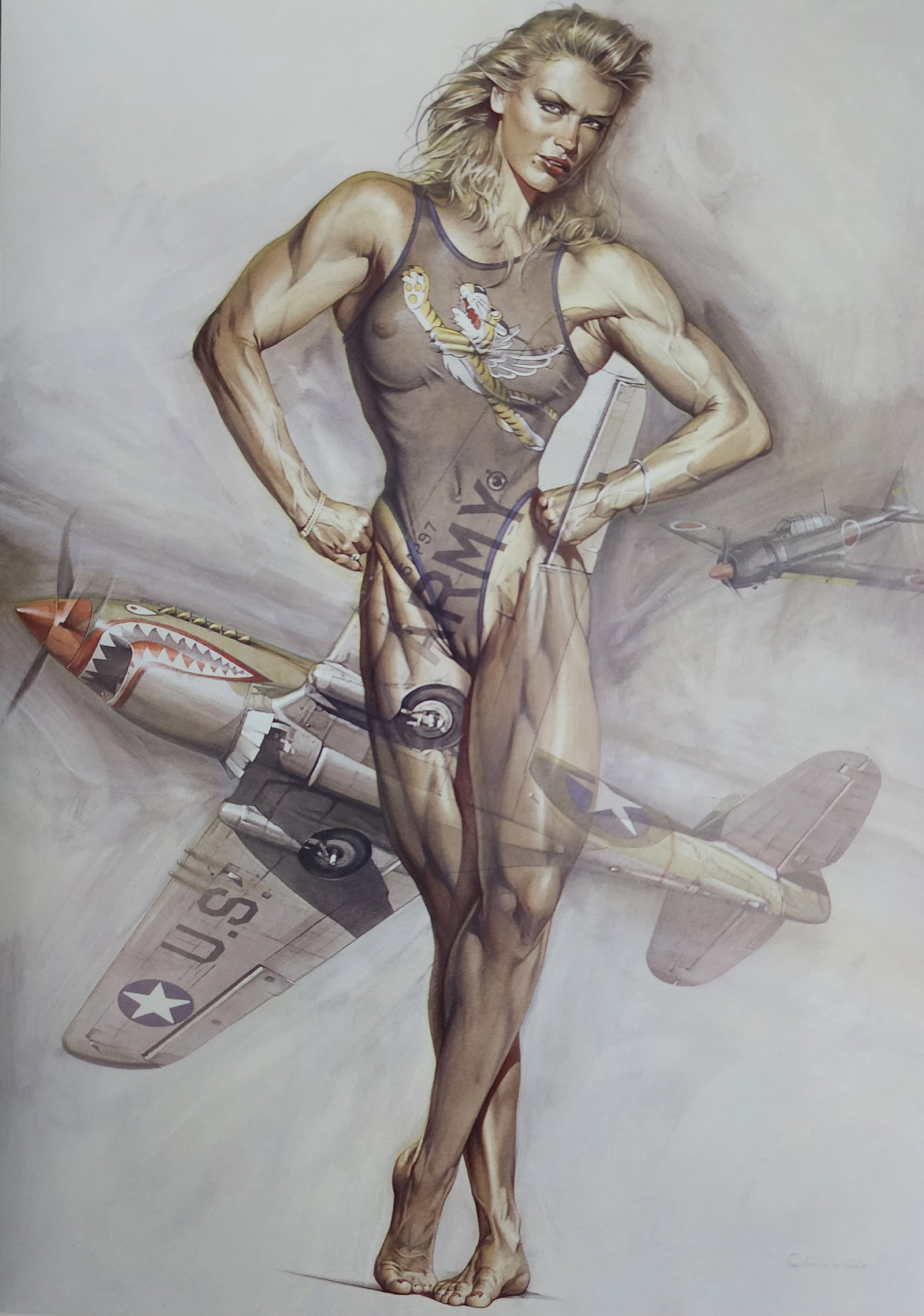 Hajime Sorayama, Untitled - 2010: Photographer: Hajime Sorayama, Title/Subject: Untitled Type Of Print: Authentic Sheet Fed Photogravure/Heliogravure. Date Of Print: 2010 Paper: Medium weight, satin/matte finish. Print Origin: Singapo