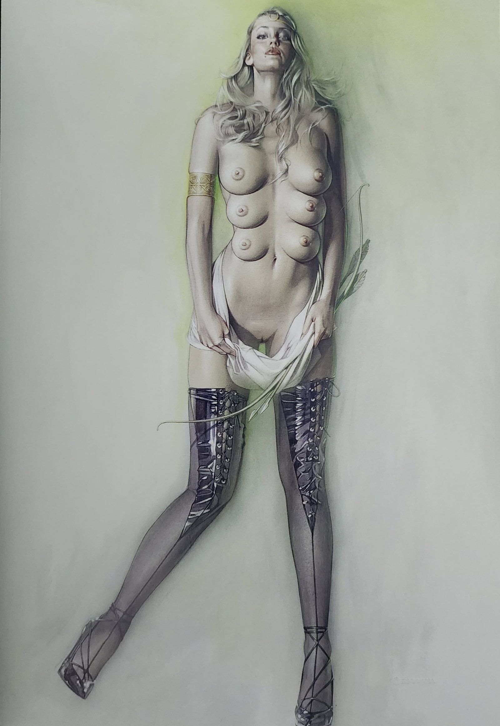 Hajime Sorayama, Untitled - 2010: Photographer: Hajime Sorayama, Title/Subject: Untitled Type Of Print: Authentic Sheet Fed Photogravure/Heliogravure. Date Of Print: 2010 Paper: Medium weight, satin/matte finish. Print Origin: Singapo