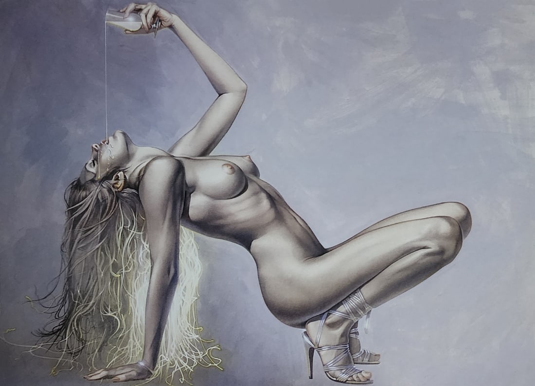 Hajime Sorayama, Untitled - 2010: Photographer: Hajime Sorayama, Title/Subject: Untitled Type Of Print: Authentic Sheet Fed Photogravure/Heliogravure. Date Of Print: 2010 Paper: Medium weight, satin/matte finish. Print Origin: Singapo