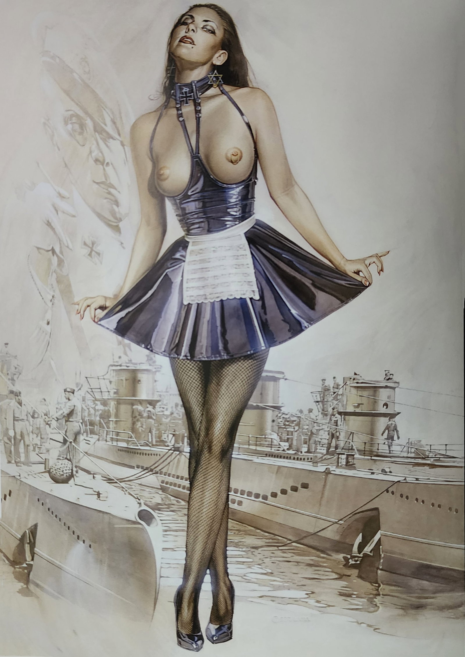 Hajime Sorayama, Untitled - 2010: Photographer: Hajime Sorayama, Title/Subject: Untitled Type Of Print: Authentic Sheet Fed Photogravure/Heliogravure. Date Of Print: 2010 Paper: Medium weight, satin/matte finish. Print Origin: Singapo