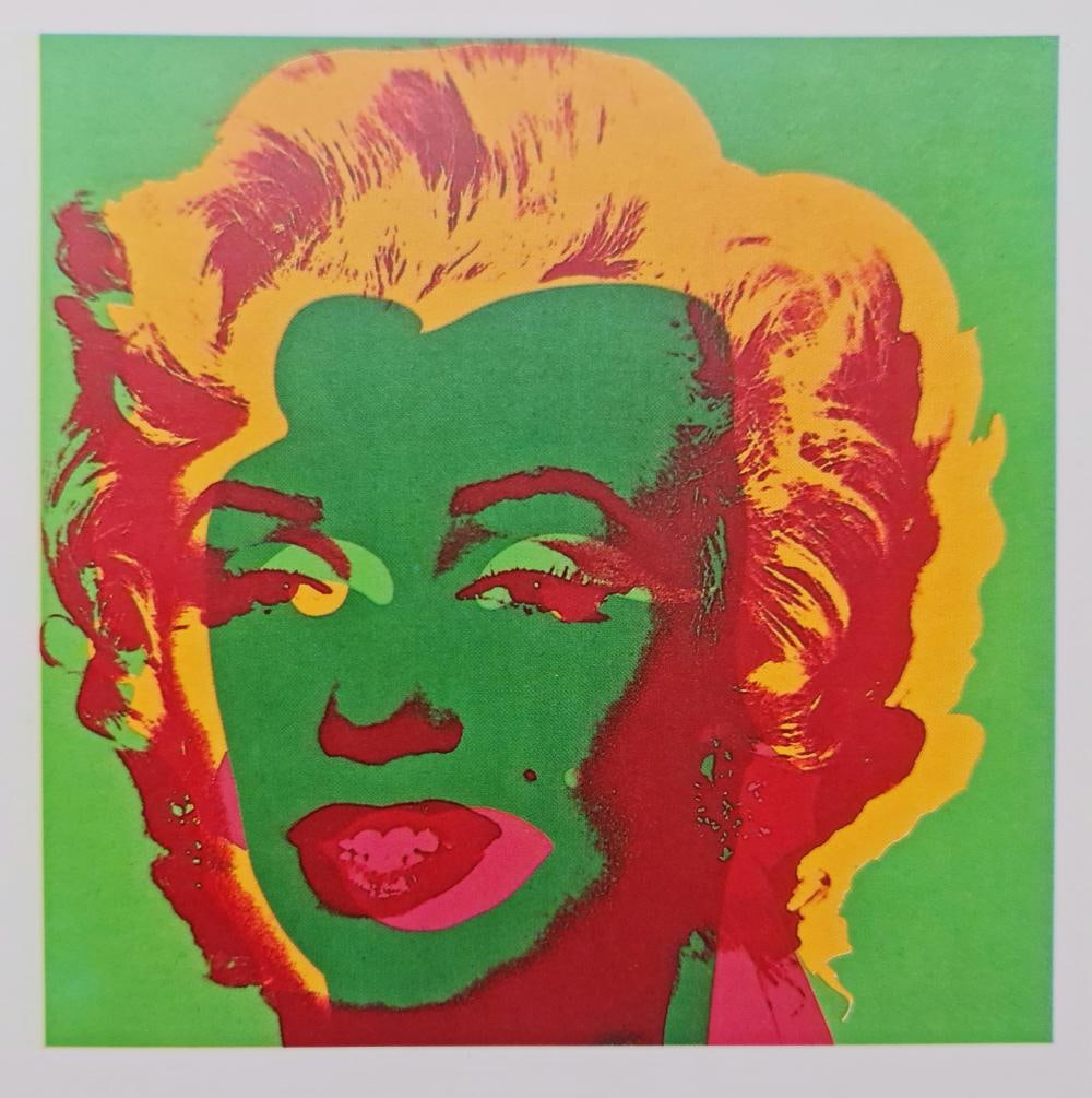 Andy Warhol, Foundation Invation, 1993 - Green: Artist: Andy Warhol Title: Marilyn Monroe, 1967 Type- Foundation Invitation Card Year of production: 1993 Dimensions: 7" x 5" inch. First Edition Publisher: te Neues Publishing Company, New York and t