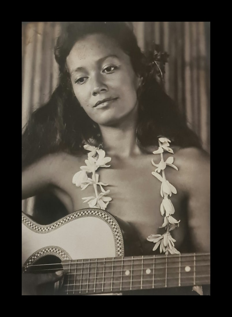 Adolphe Sylvain, Untitled, 1946: Photographer: Adolphe Sylvain - 1920-1991, was a French-Tahitian photographer, best known for his black-and-white photographs of Tahiti and Tahitian models. Subject/Title: Tahiti Date Of Negative:
