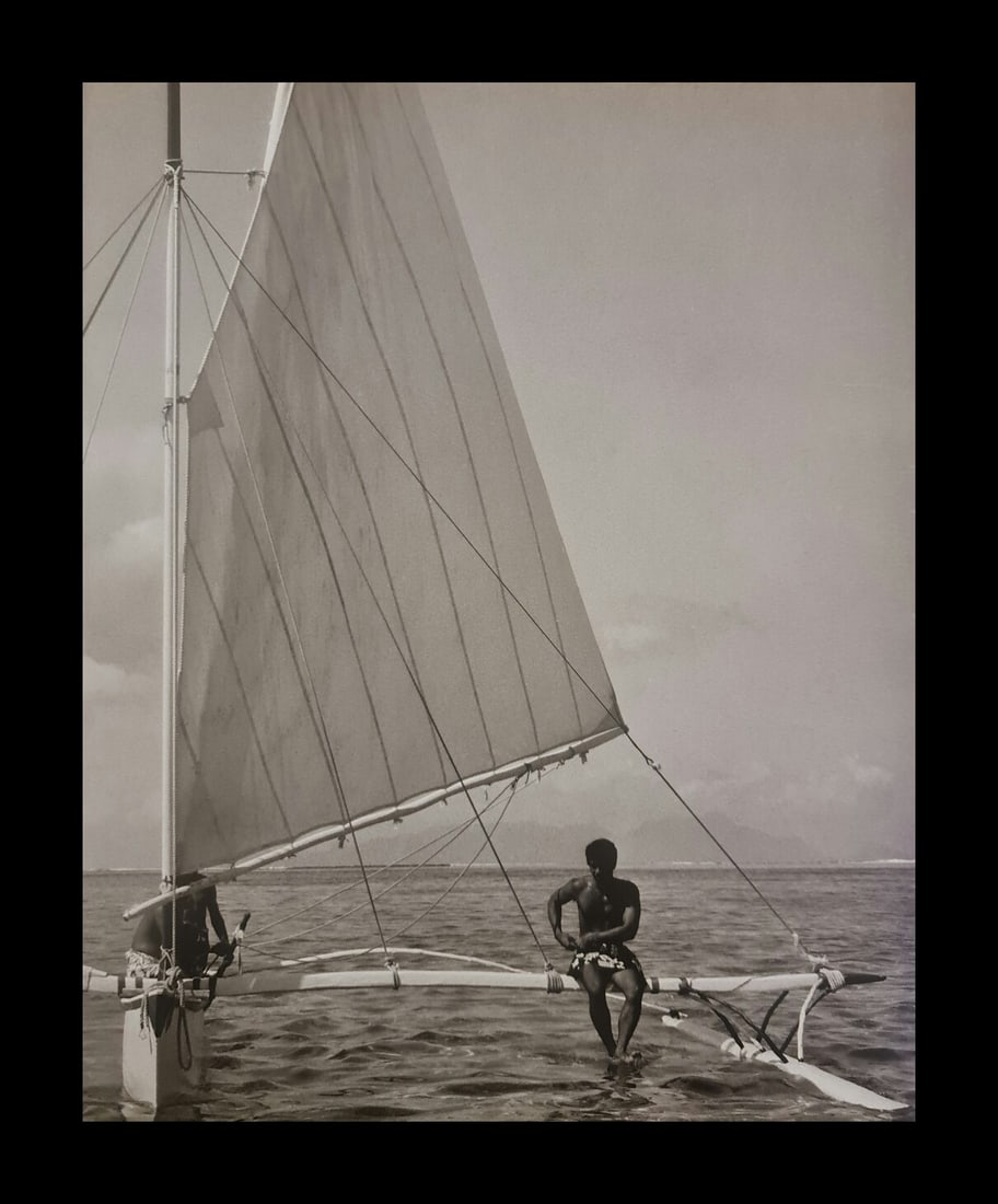 Adolphe Sylvain, Untitled, 1946: Photographer: Adolphe Sylvain - 1920-1991, was a French-Tahitian photographer, best known for his black-and-white photographs of Tahiti and Tahitian models. Subject/Title: Tahiti Date Of Negative: 194
