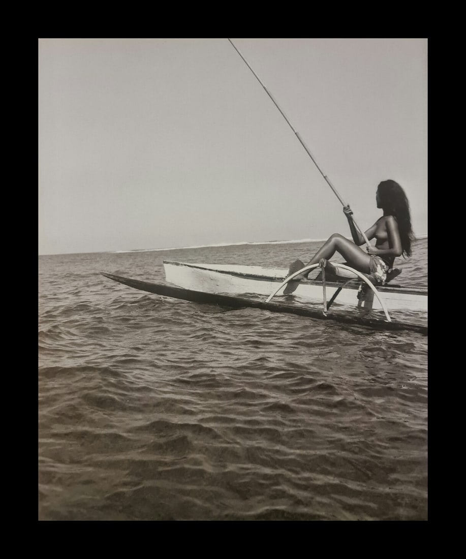 Adolphe Sylvain, Untitled, 1946: Photographer: Adolphe Sylvain - 1920-1991, was a French-Tahitian photographer, best known for his black-and-white photographs of Tahiti and Tahitian models. Subject/Title: Tahiti Date Of Negative: 194