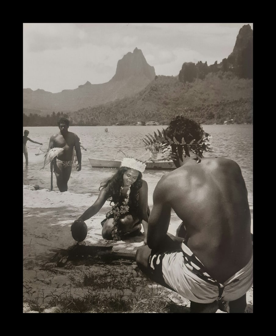 Adolphe Sylvain, Untitled, 1946: Photographer: Adolphe Sylvain - 1920-1991, was a French-Tahitian photographer, best known for his black-and-white photographs of Tahiti and Tahitian models. Subject/Title: Tahiti Date Of Negative: