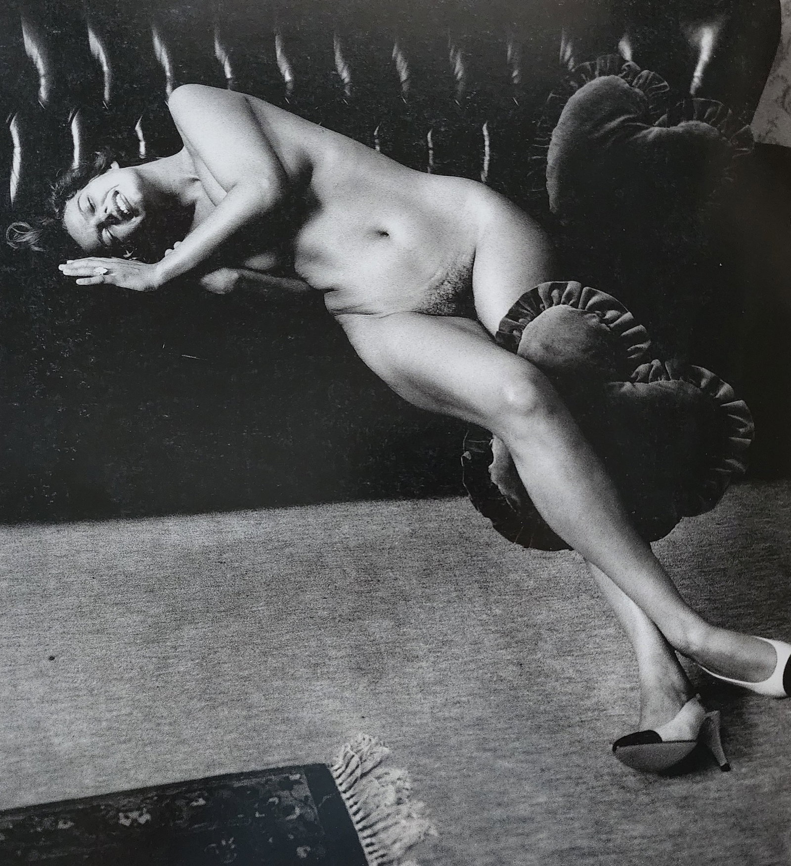 Helmut Newton 'Fraulein Petra, Berlin' 1987: Photographer: Helmut Newton (Germany, 1920 - 2004) - best known for his erotically charged highly stylized images, Helmut Newton was one of the most influential fashion photographers of all time. Titl