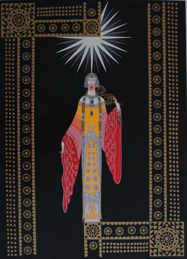 Erte, 'La Princesse Lointaine', Signed & Numbered Serigraph: Title: "La Princesse Lointaine" Artist: Erte Type: Serigraph Image Dimensions: 21 x 16 Year Produced: 1987 Edition: AP 6/50 Condition: Excellent Buyers Premium- 25%